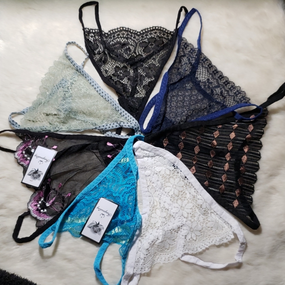 7 pairs of multi colored Women's gstring underwear